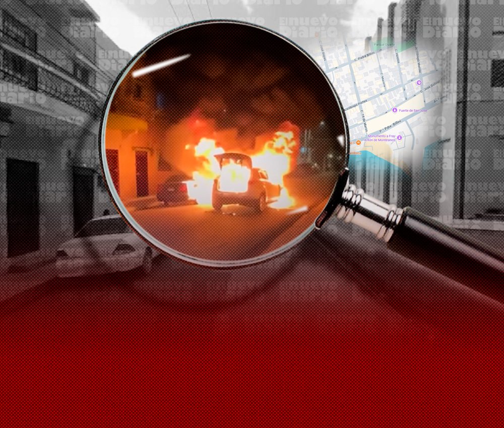 Dos vehículos quedan destruidos por un incendio en la Zona Colonial y continúan las indagatorias: puntos clave