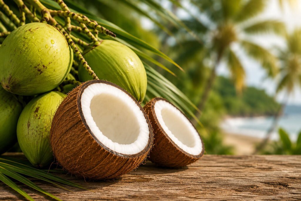 Aumenta la producción de coco, pero las exportaciones se hunden y persisten las dudas sobre el sector
