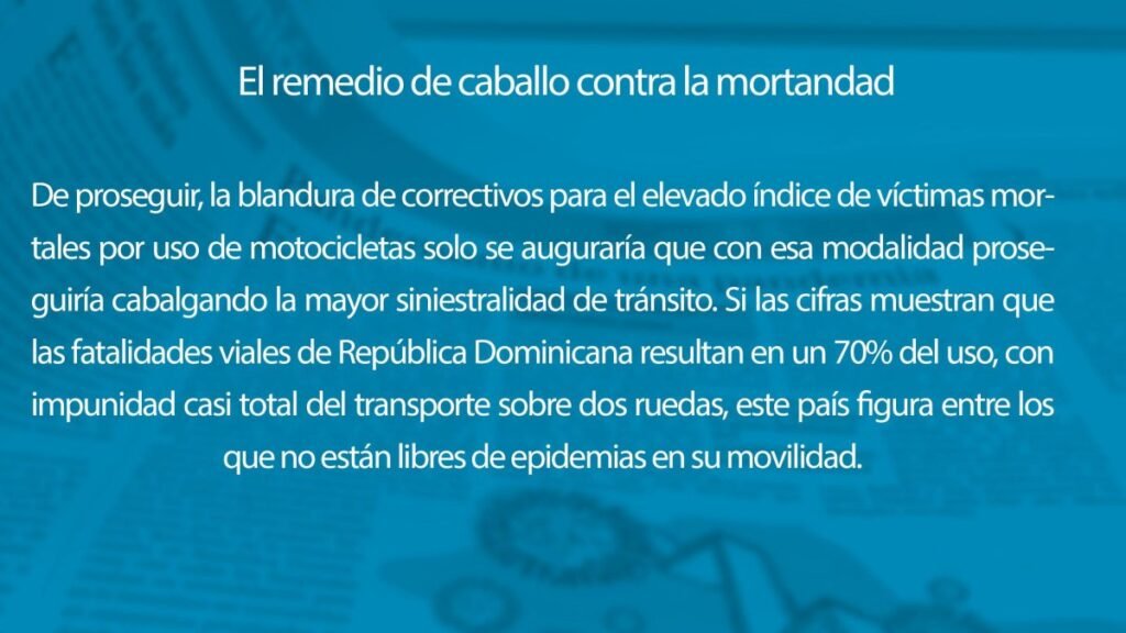 Las muertes en motocicleta revelan un vacío de autoridad en las vías