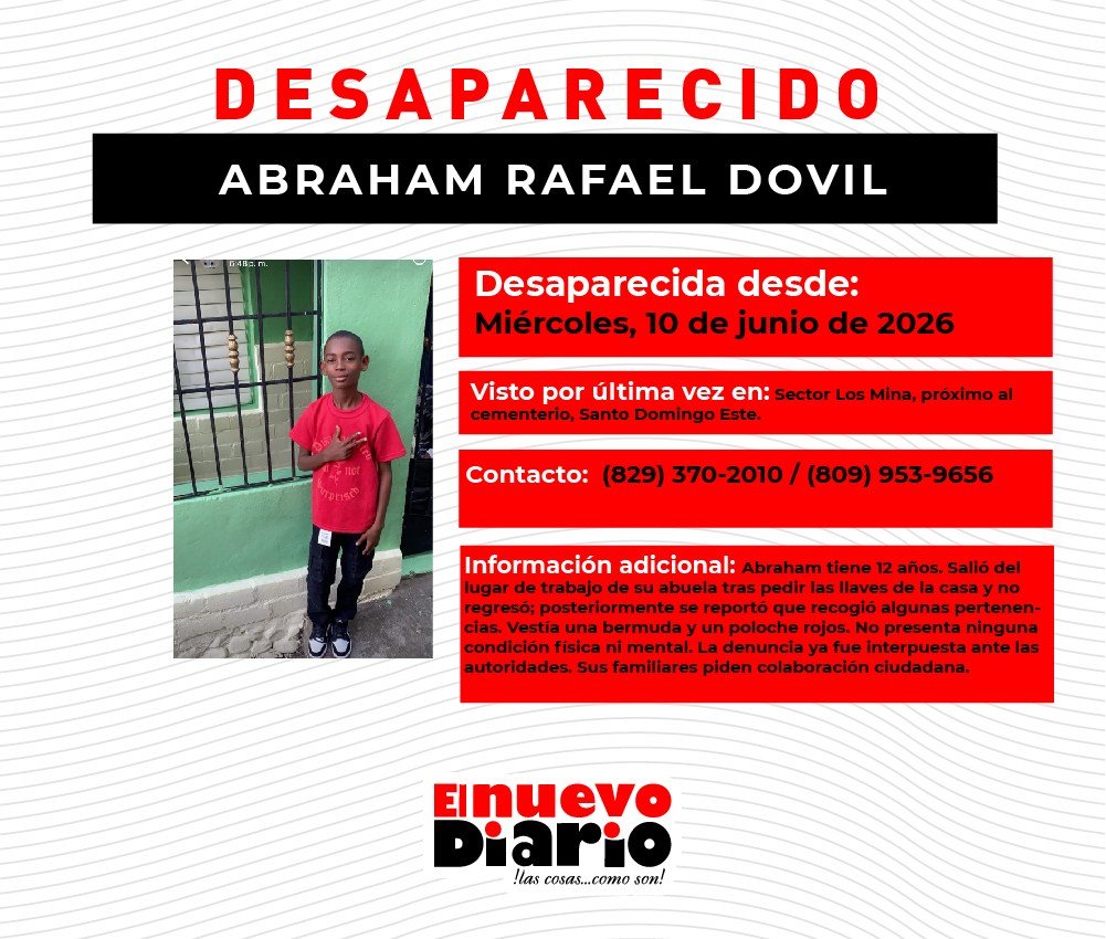 Caso de adolescente desaparecido en Los Mina aumenta la presión sobre las autoridades