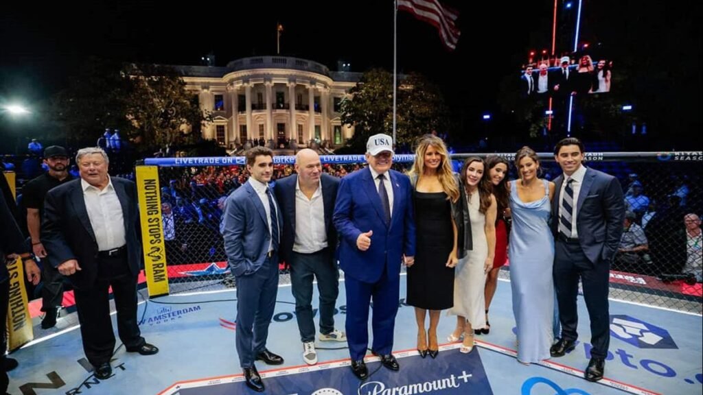 Trump transforma la Casa Blanca en sede de UFC y reaviva la controversia en Washington